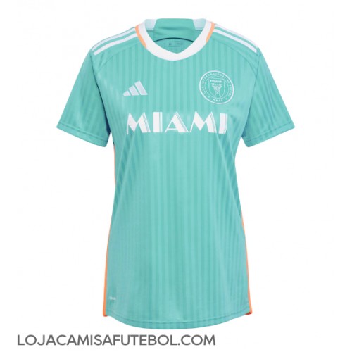 Camisa de Futebol Inter Miami Equipamento Alternativo Mulheres 2024-25 Manga Curta